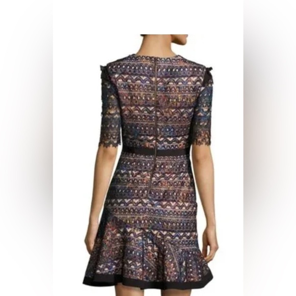 SALONI Juno Butterfly LacePrinted Mini Dress - Picture 2 of 16